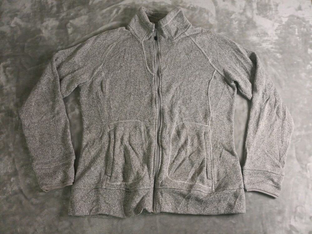 The North Face Full Zip Up Sweater Womens Medium Gray